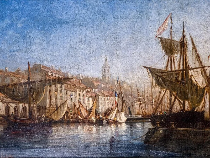 1824-Joseph Francois Suchet - Il vecchio porto
